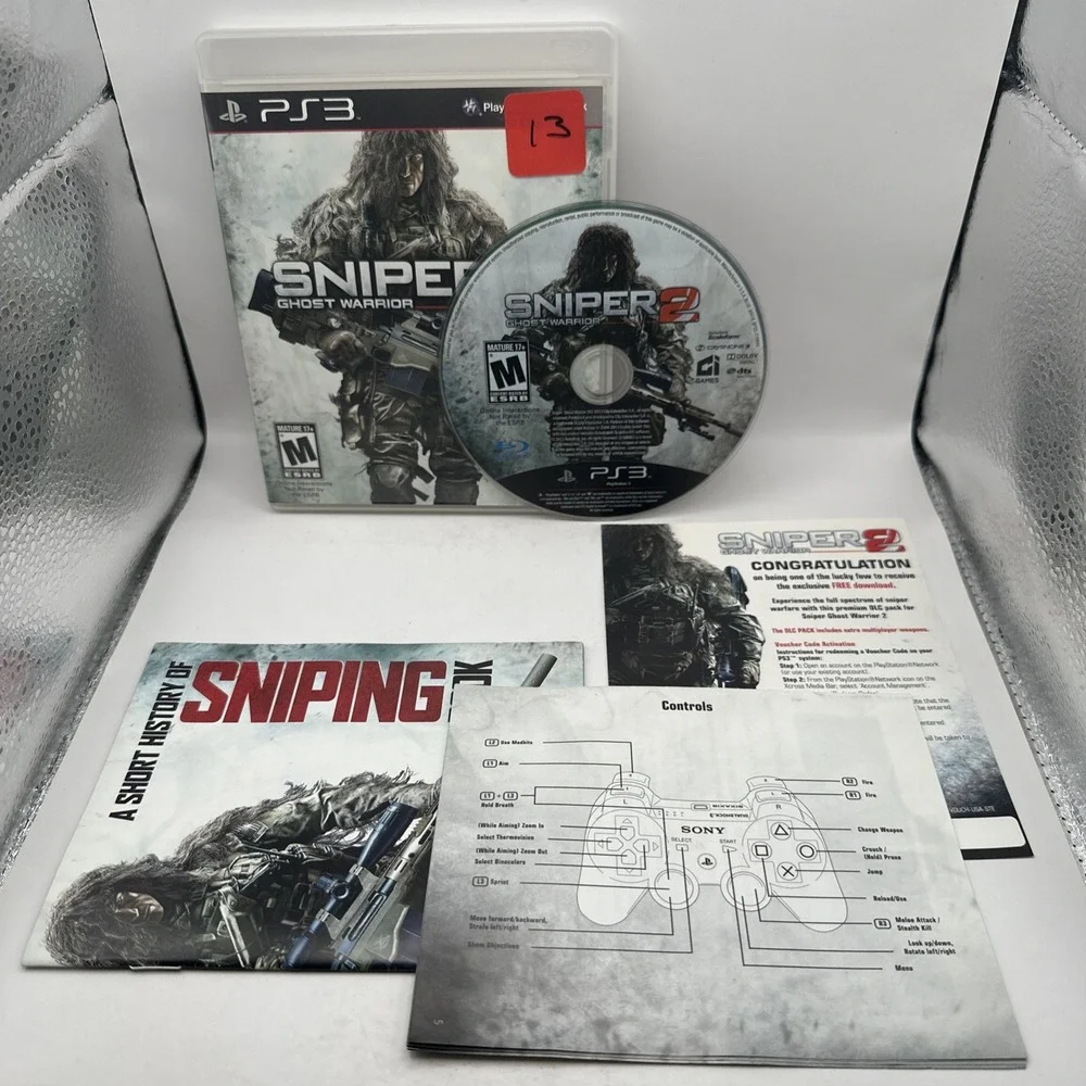 Sniper 2 Ghost Warrior PS3 Sony PlayStation 3 2016 CIB Complete Manual EXCELLENT